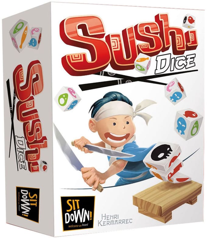 Sushi Dice - GERONIMO GAMES - Sit Down - vanaf 6 jaar oud - van 2 tot 6 spelers