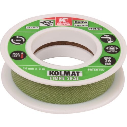 Griffon kolmat fibre seal afdichtingsband - 3 meter x 14 mm.