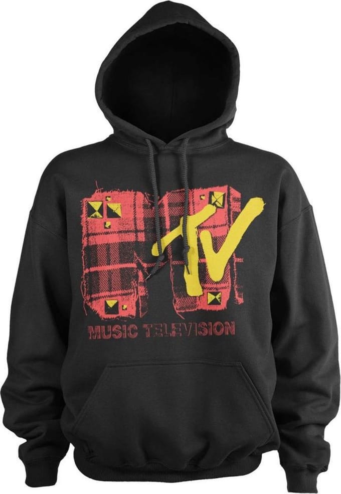 MTV Hoodie/trui -L- Plaid Zwart