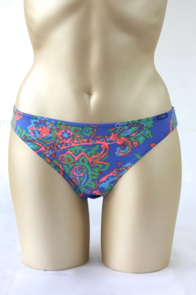 Cyell - Empire Ocean - blauw gemeleerd - bikini slip - maat 36 / S