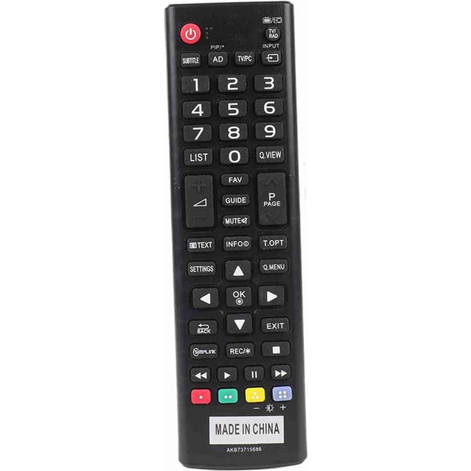 Afstandsbediening voor AKB7371568 Smart TV Functie Vervangende Controller black