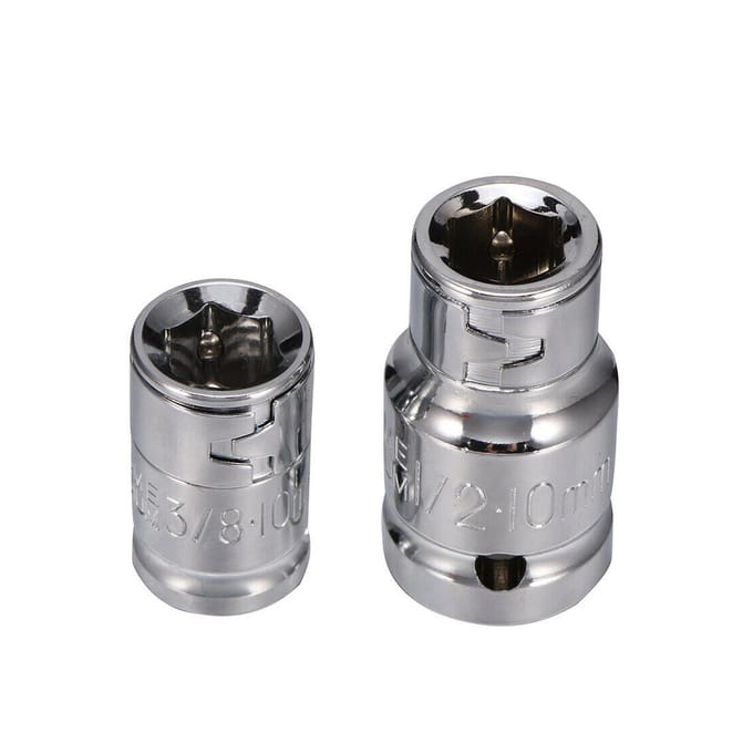 40 in 1 Spline & Hex & Torx Star Bit Socket Set 3/8 1/2''Diameter Lange Korte Bereik Inbussleutel met 40pcs blue