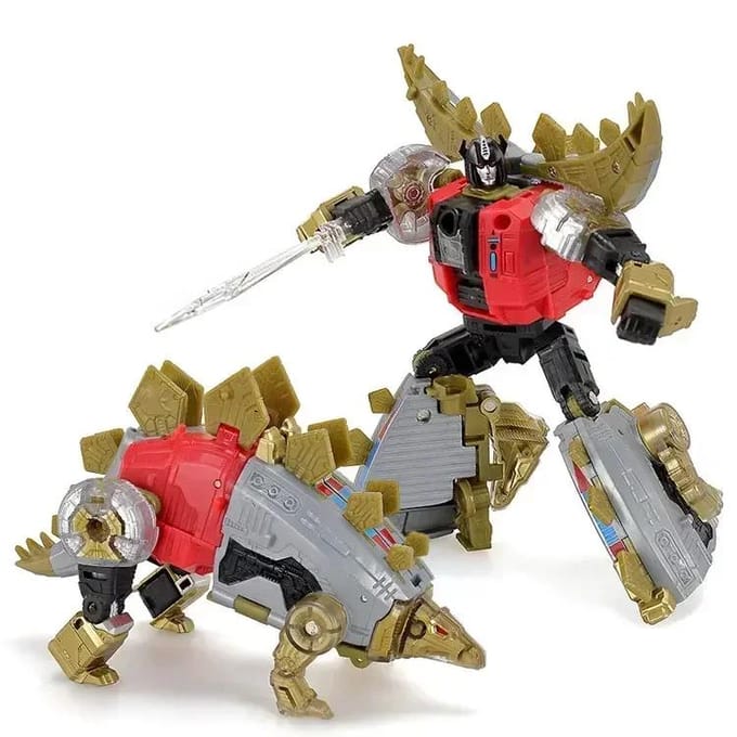 5IN1 BPF ABS Model Transformatie G1 Robot Speelgoed Dinoking Volcanicus Grimlock Slag Sludge Snarl Swoop Slash Dinobots Actie Model