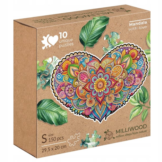 Alexander Houten Puzzel Mandala Liefde 150 Stukjes - Harde vorm