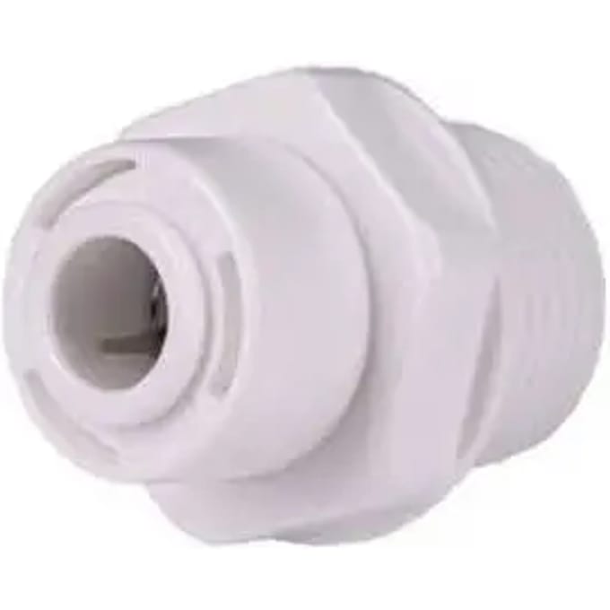 Schroefbare haakse 3/8 mannelijke adapter voor slang AVT 1/4"
