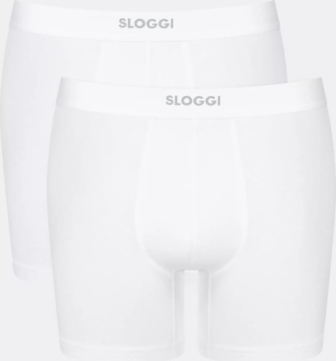 sloggi men EVER Ease Short 2P Heren Onderbroek - WIT -