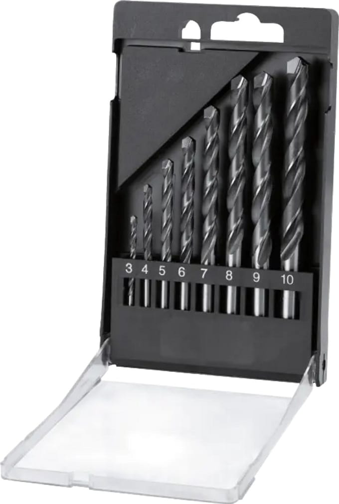 Phantom HM-tip set spiraalboren: 3-10 oplopend met 1 mm