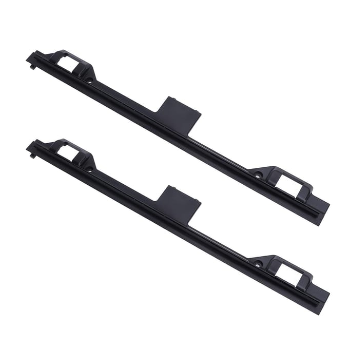 2 stuks Stofzuiger Schrapstrip ABS Vloerschrobber Schraper Vervanging Stofzuigeraccessoire black