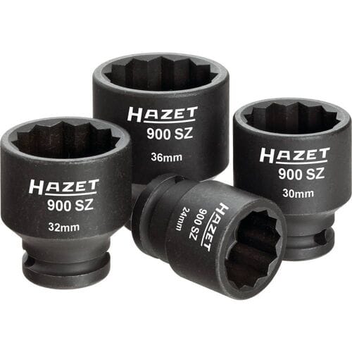 Hazet 900SZ/4 Kracht-dopsleutelinzetset 1/2 (12,5 mm) 4-delig