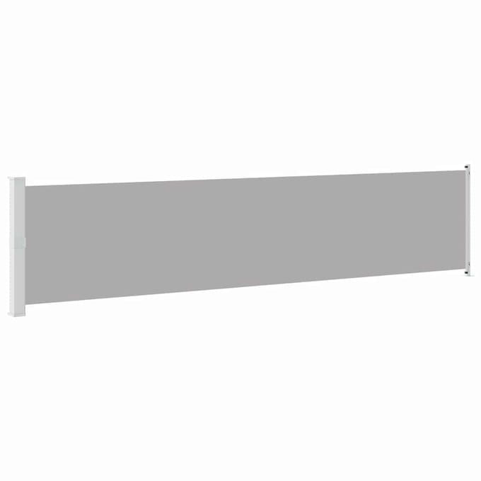 vidaXL - Tuinscherm - uittrekbaar - 140x600 - cm - grijs
