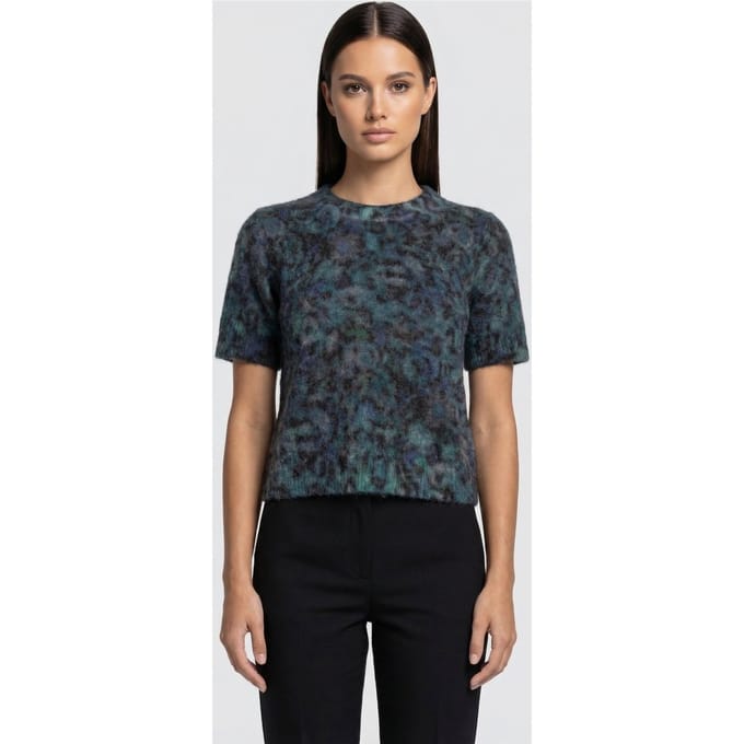 Paul Smith Knitted Ss Top Petrol Green Größe: S | Pullover Outlet | Damen | Grün