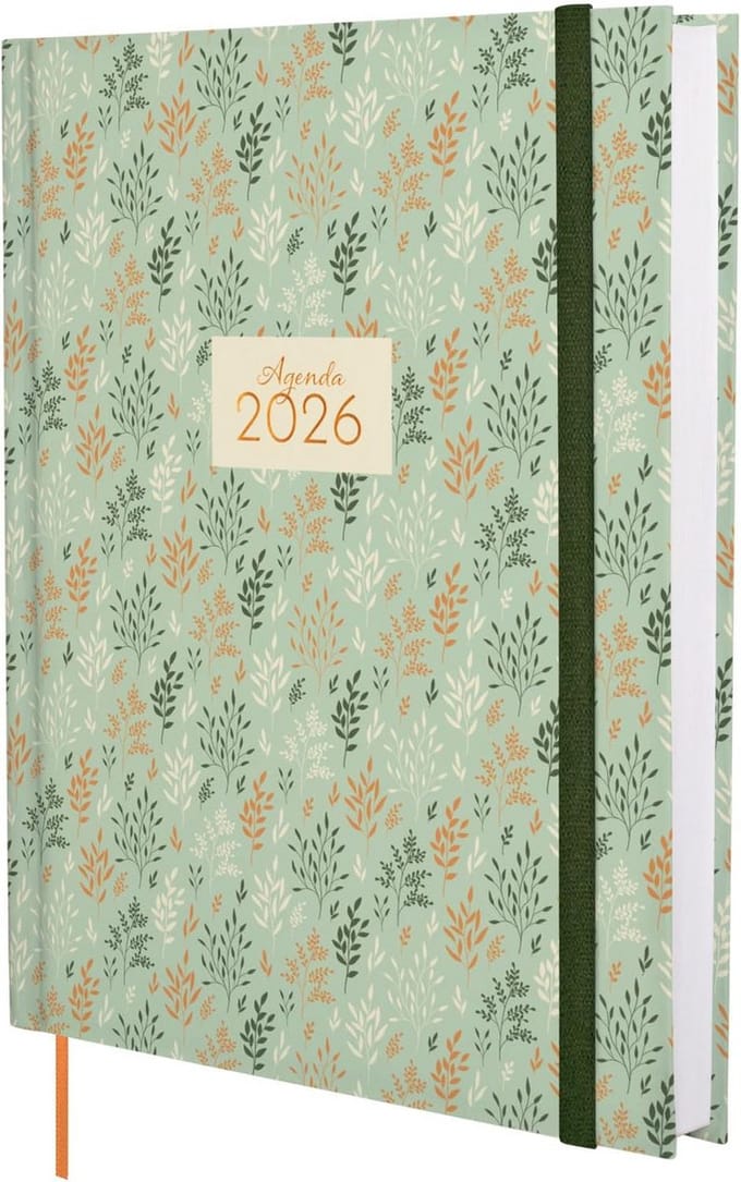 Agenda 2026 Dagplanner Hardcover Jaaroverzicht Januari December