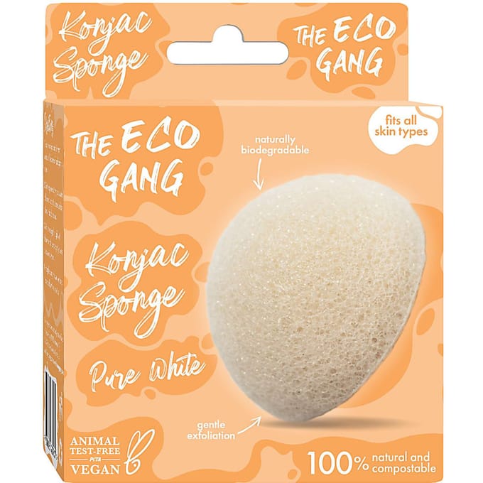 The Eco Gang Konjac Spons - Puur Wit