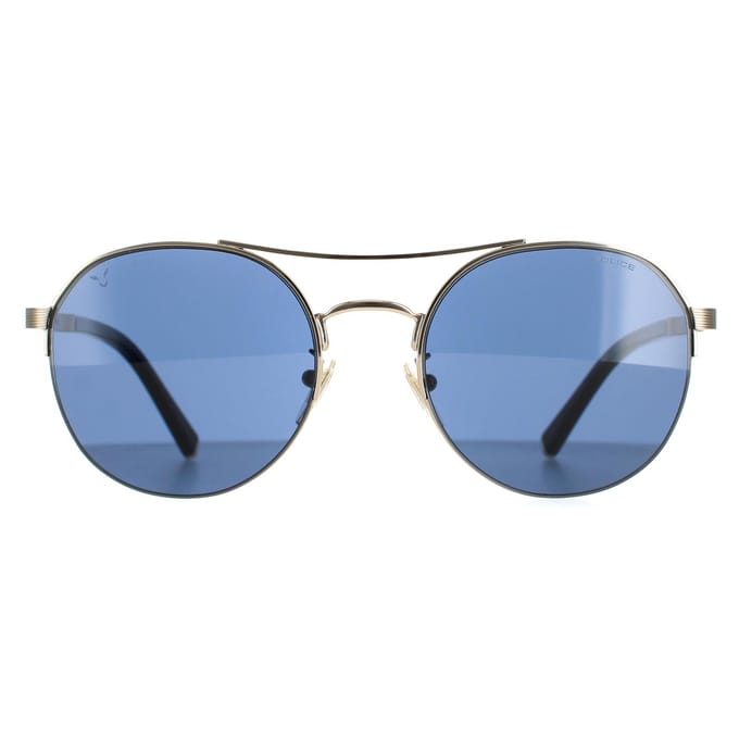 Police Aviator Mannen Shiny Light Gold Blue SPLA24 Lewis 03