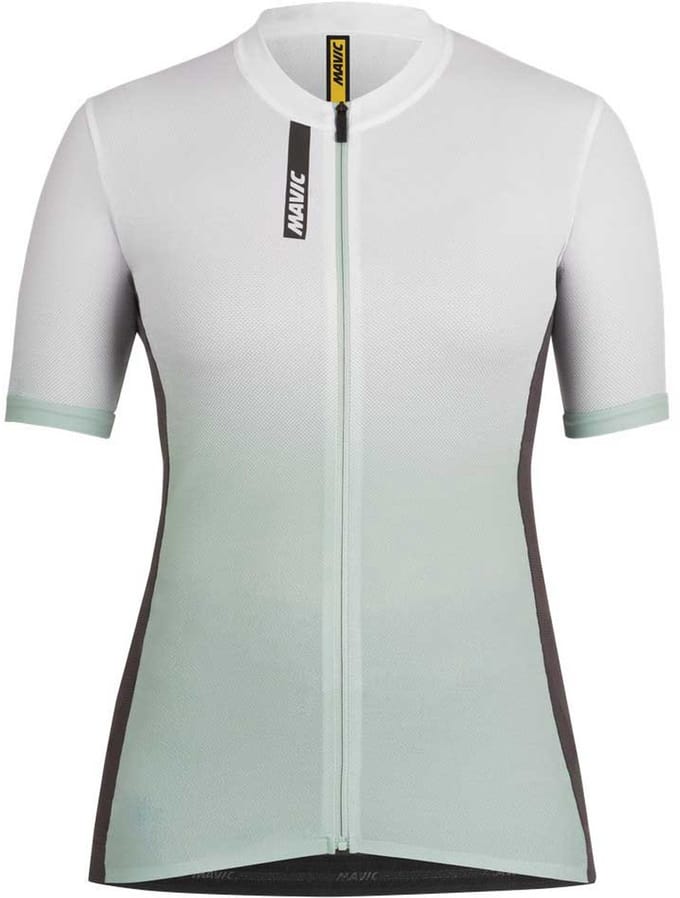 Mavic Essential Graphic Korte Mouw Wielertrui Groen L Vrouw
