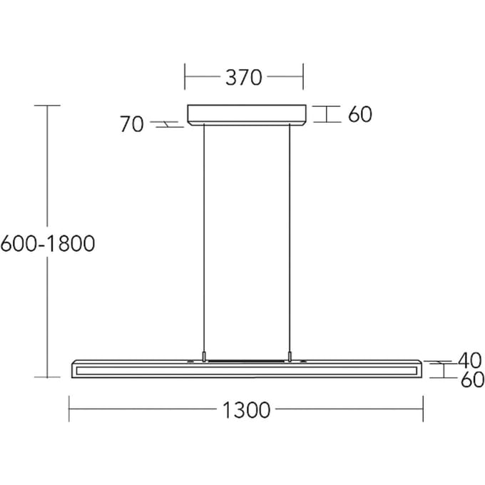 HerzBlut LED hanglamp Karl K, hout, omhoog/omlaag, dimbaar