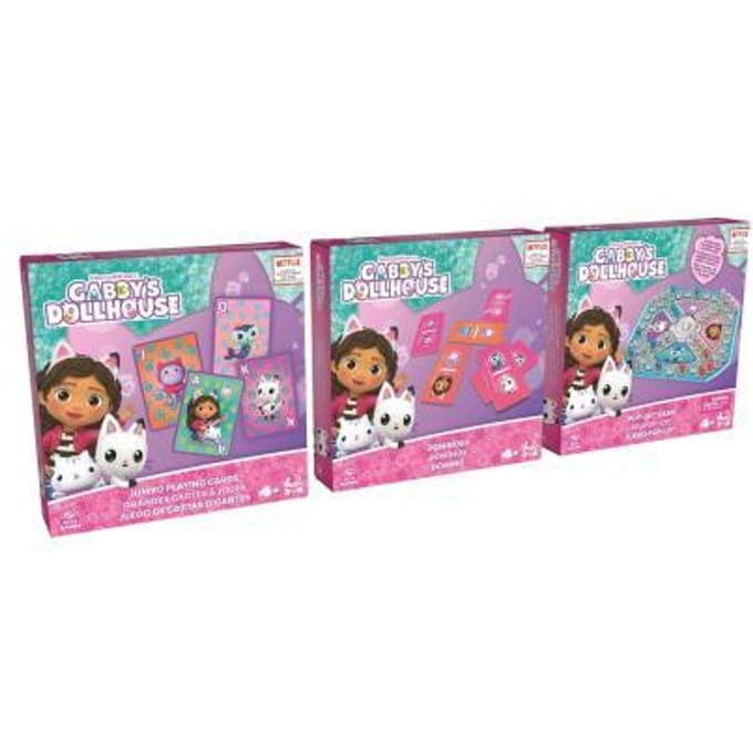 Spinmaster Gabby' Poppenhuis ' Dollhouse Game Bundle 3-pack Bord- & kaartspellen Bordspellen