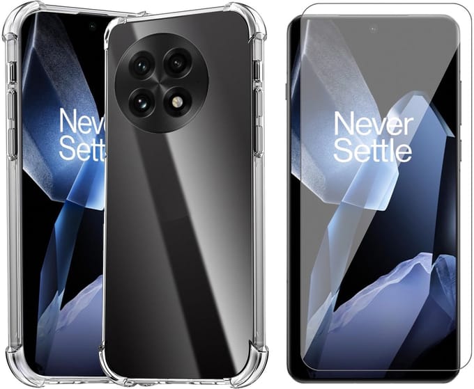 Hoesje geschikt voor OnePlus 13 - Screenprotector Glas - Shockproof Transparant