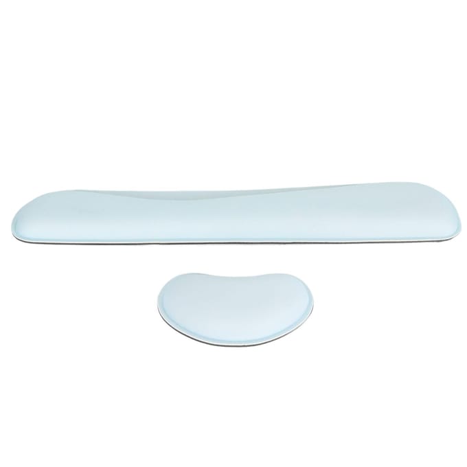 Repose-poignet ergonomique et antidérapant pour clavier et souris, en mousse à mémoire de forme, étanche vert clair