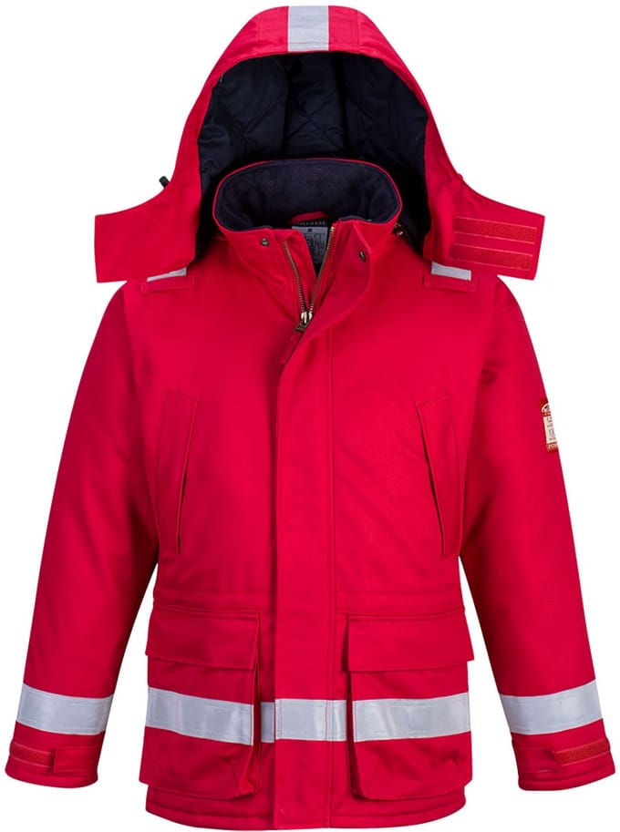 Portwest FR Antistatische Winterjas FR59 - Rood - S