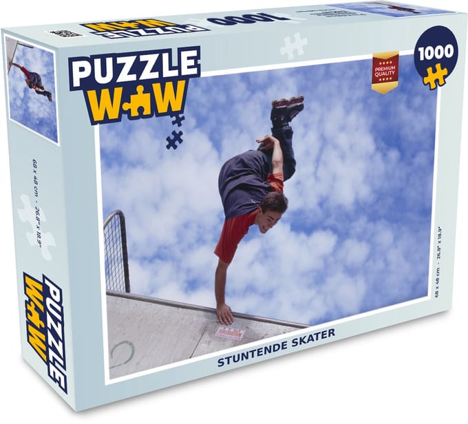 Puzzel Stuntende skater - Legpuzzel - Puzzel 1000 stukjes volwassenen
