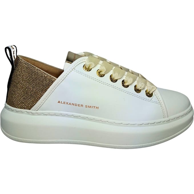 Damesschoenen Alexander Smith Wembley vrouw-wit Gold sneakers