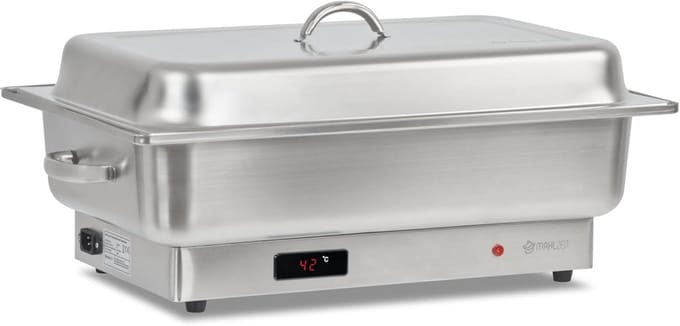 Elektrische Chafing Dish GN 1/1 - 9 Liter - Warmhoudbak Buffet met Temperatuurdisplay