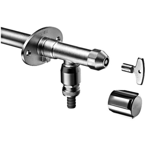 Schell frost-proof outdoor wall fitting POLAR II with pipe aerator 039960399
