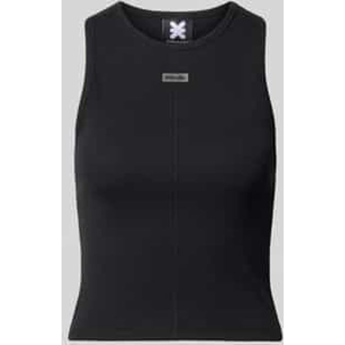 Tanktop met ronde hals en labelpatch