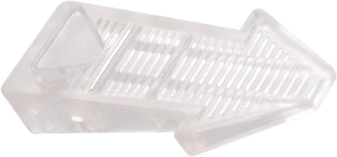 Deurstopper Rubber - Wig Deurstopper - Deuren Open Houden - Antislip Basis - 10 x 5 x 5 cm - Transparant