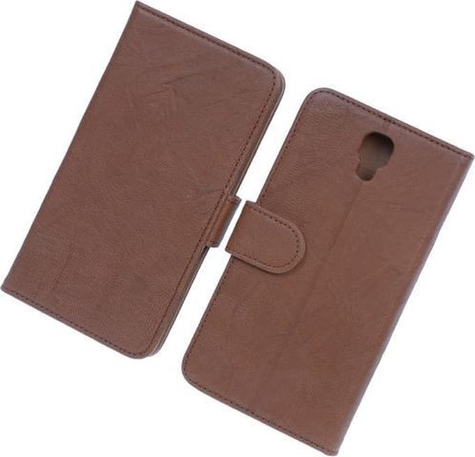 BestCases Bruin Echt Leer Booktype Samsung Galaxy Note 3 Neo