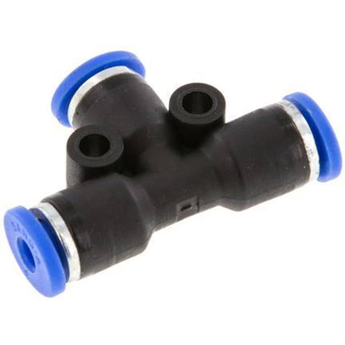 3mm T-koppeling PA 66 Insteekfitting NBR [2 Stuks]