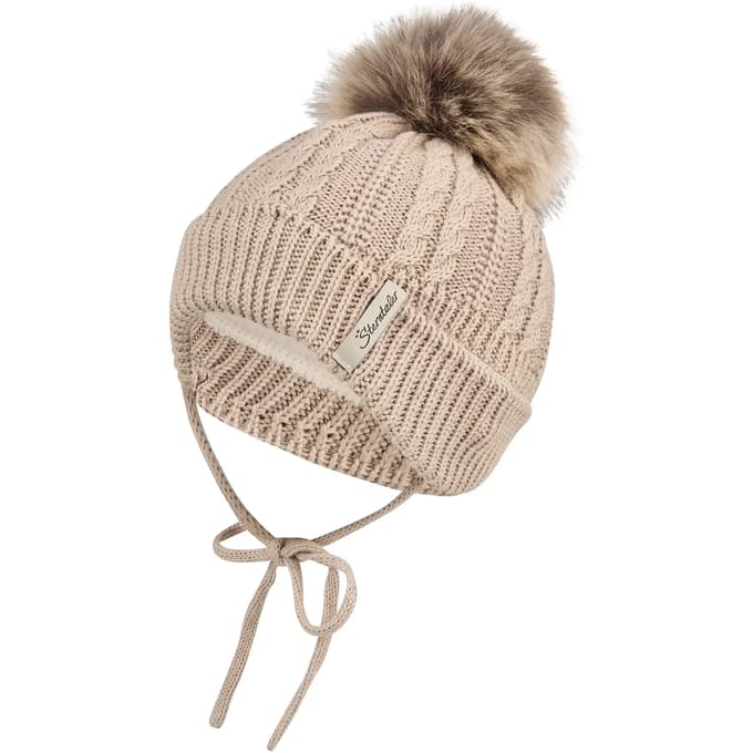 Gebreide muts met pompon voor baby Sterntaler