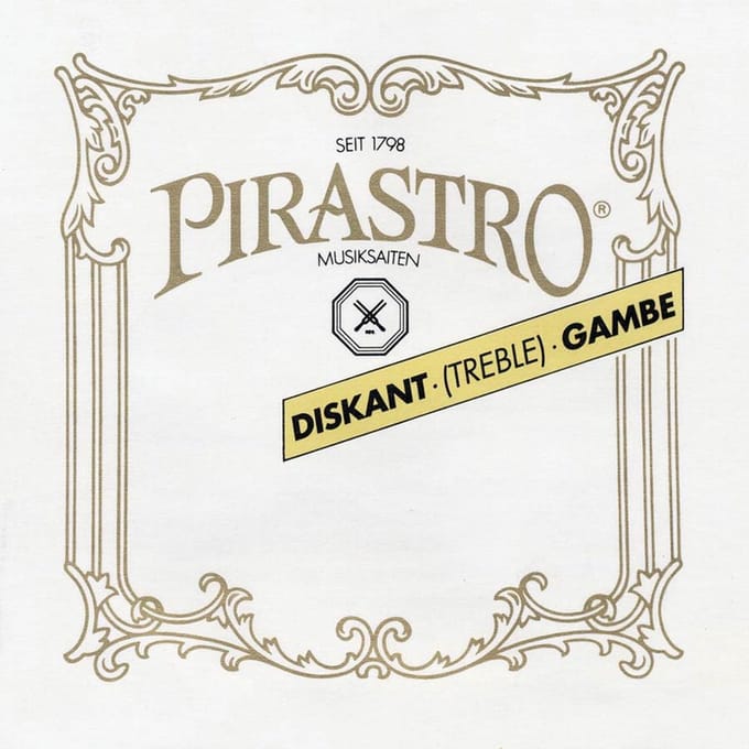 Pirastro P153230 treble-gamba string A-2 (14 1/4), gut