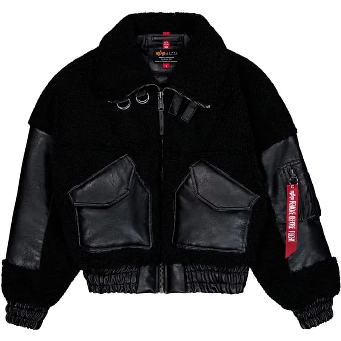 Damesjas Alpha Industries Teddy PU