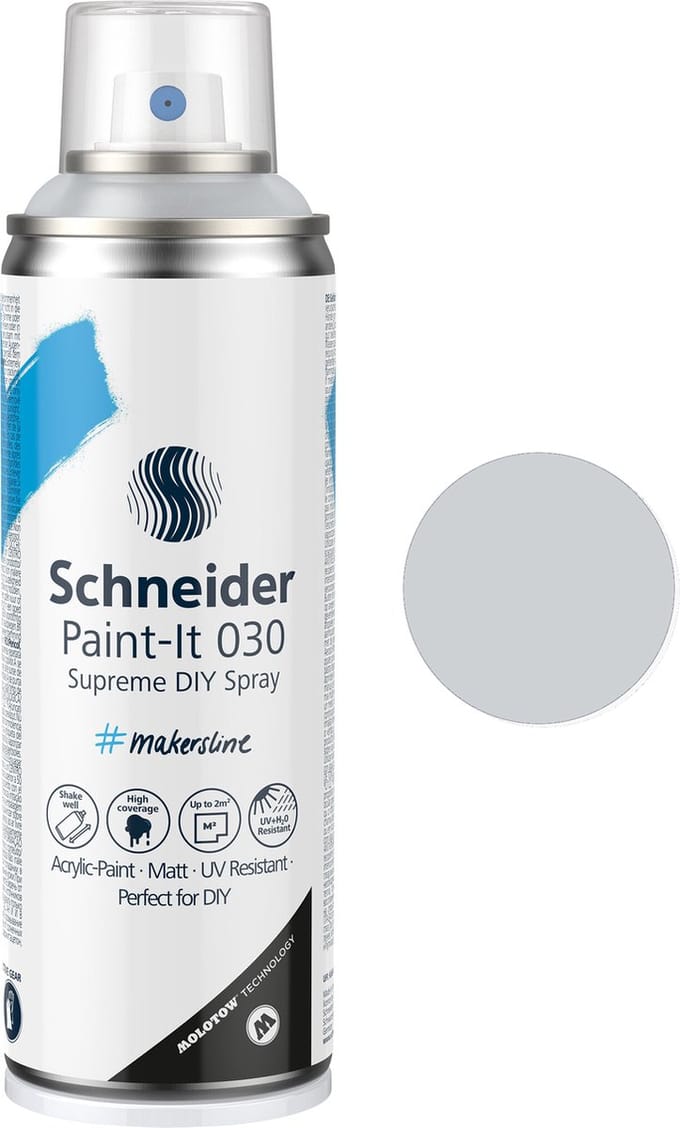 Schneider spuitbus verf - Paint-It 030 - DIY spuitverf - acrylverf - 200ml - blanke lak mat - S-ML03050490