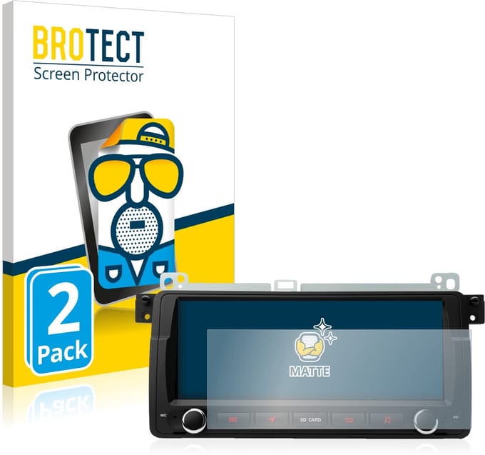 BROTECT - Screenprotector voor Xtrons PQ8046BL - Folie Beschermfolie matte 2 Stuks