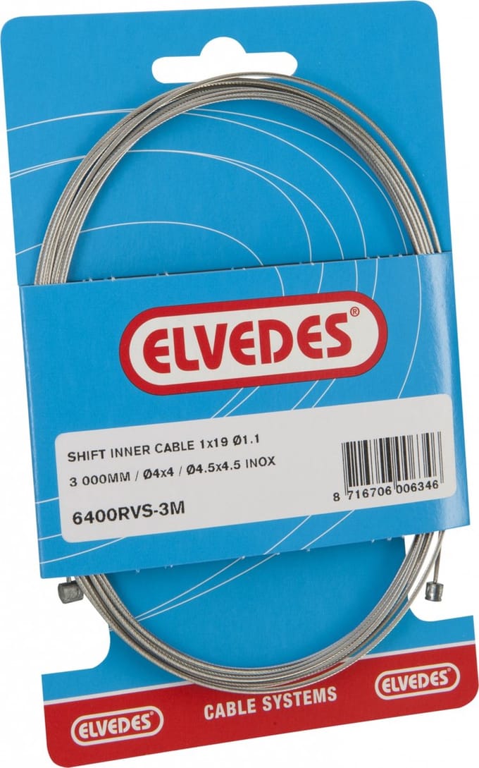 Elvedes Derailleur Binnenkabel 3000 Mm Zilver