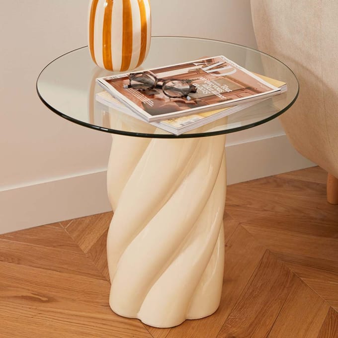 Eazy Living Bijzettafel Ø 50 cm Clovis Beige