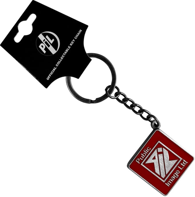 Pil Public Image Ltd - New Logo Red Sleutelhanger - Rood/Zilverkleurig