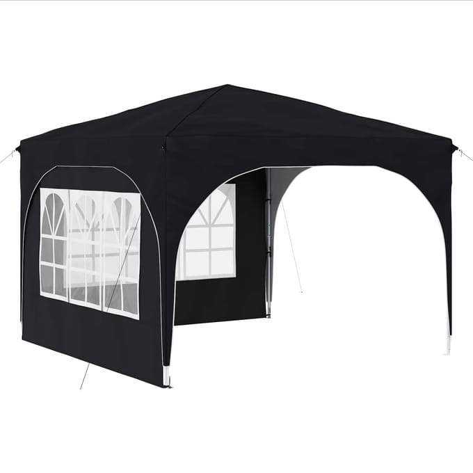 vidaXL - Pop-up - Feesttent - 290 - x - 290 - x - 245 - cm - Antraciet