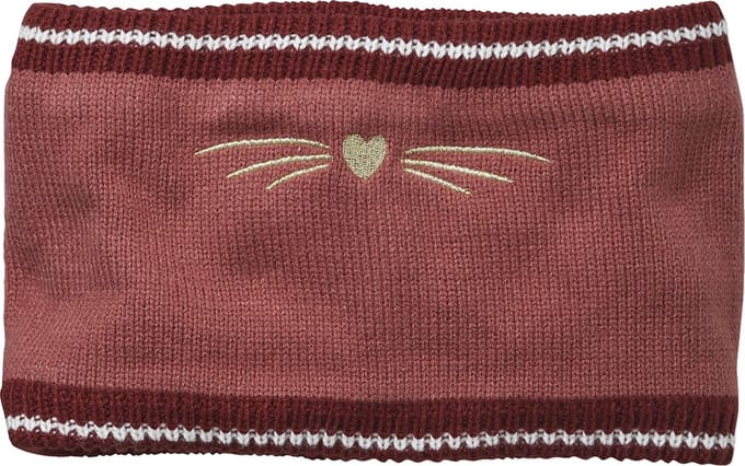 Vertbaudet Snood met geborduurde kat in geribd breisel
