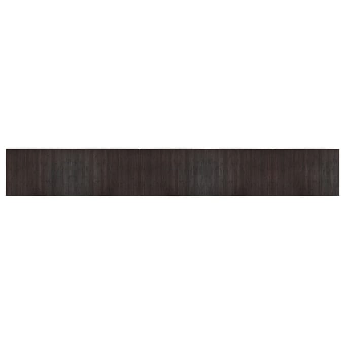 vidaXL - Vloerkleed - rechthoekig - 70x500 - cm - bamboe - donkerbruin