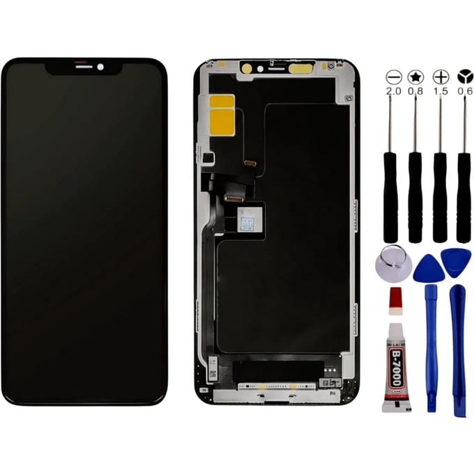 Scherm voor iPhone 11 PRO MAX LCD + Gereedschap + zwarte lijm