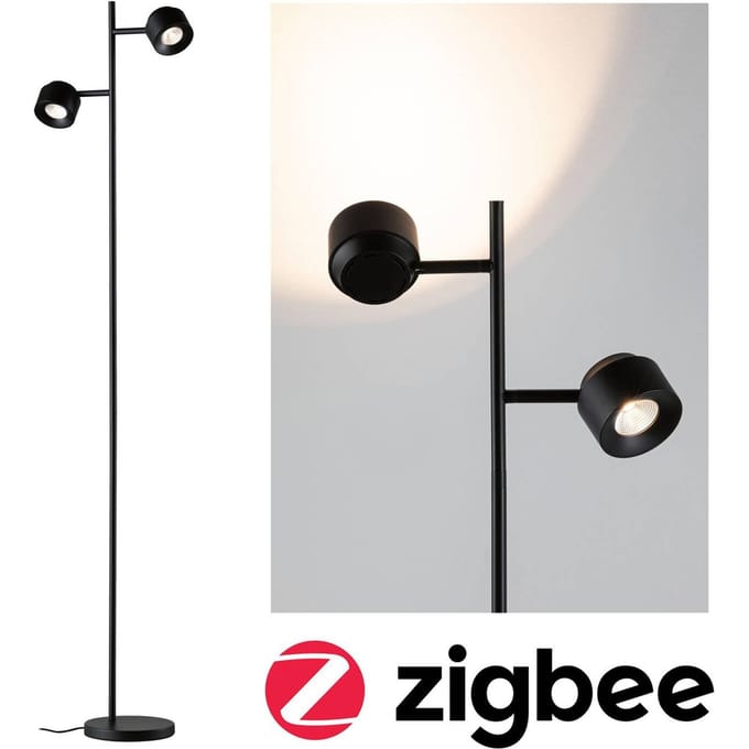Staande LED-lamp Smart Home Zigbee 3.0 Pane 2700K 2x300lm 2x3W Zwart