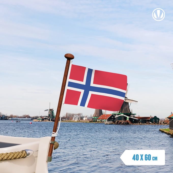 Vlag Noorwegen 40x60cm - Spunpoly