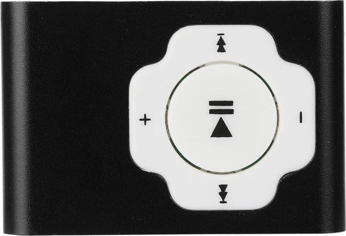 Mini mp3 speler | inclusief usb data kabel | geschikt voor micro sd-kaart (exclusief) | zwart