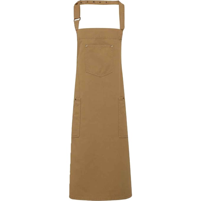 Premier Katoenen Chino Slabbenschort (Kaki Bruin)