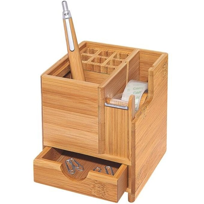 WEDO bureau organizer CUBE, van bamboe