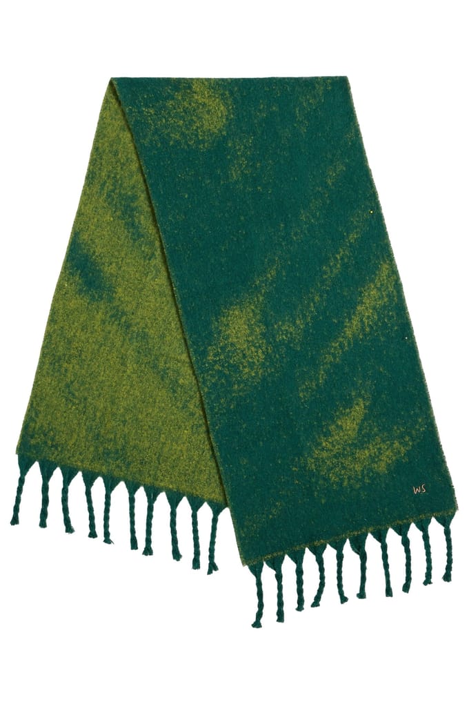 White Stuff Benny Brushed Scarf Green Multi Größe: OS | Schals Outlet | Herren | Grün